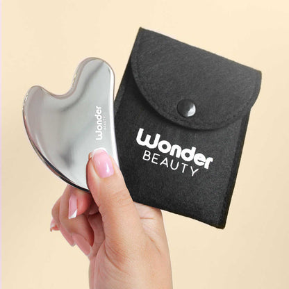 GUA SHA PROFESIONAL EN ACERO INOXIDABLE